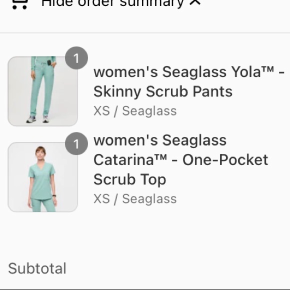 Figs Seaglass Scrubs - Picture 2 of 3